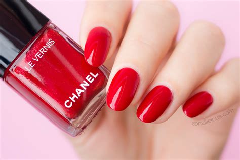 chanel nail polish red clear